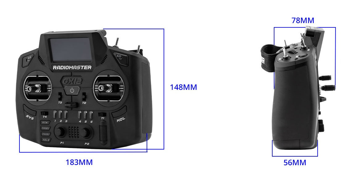 RadioMaster GX12 Dual-Band Gemini-X Radio Controller