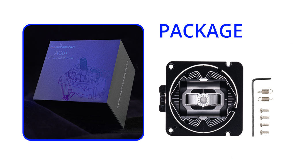 AG01 CNC Hall Gimbals for TX16S & Boxer