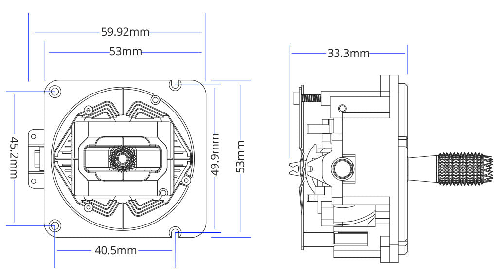 AG01 CNC Hall Gimbals for TX16S & Boxer