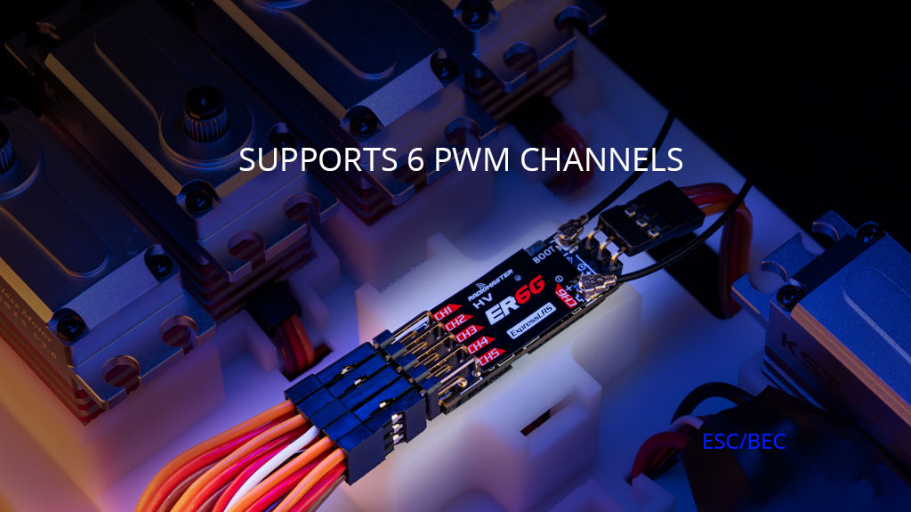 RadioMaster ER6G & ER6GV 2.4GHz ELRS PWM Receiver