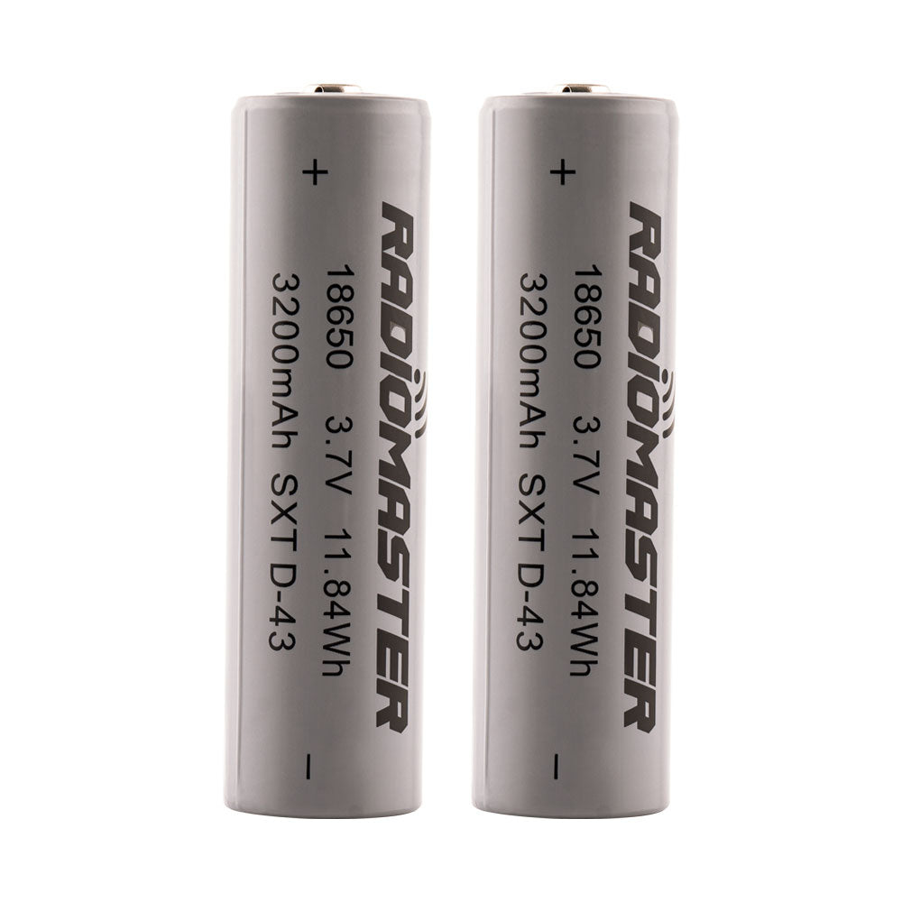 18650 3200mAh 3.7V Battery (2pcs) for TX16S / Boxer / TX12/ MT12 Radios