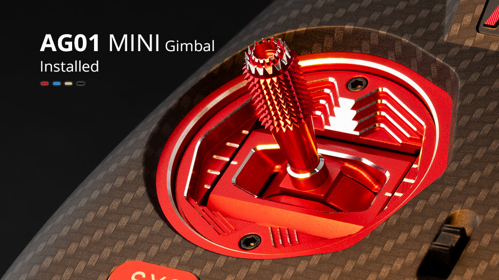 Zorro Max Radio AG01 MINI Gimbal Installed